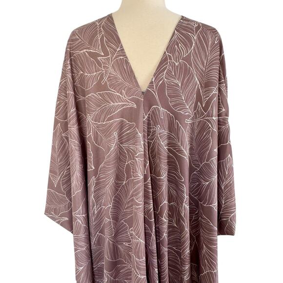 JENNIFER GRACE Limited Edition Caftan Deep V Neck Kimono Dress Resort Boho Chic - Picture 9 of 12